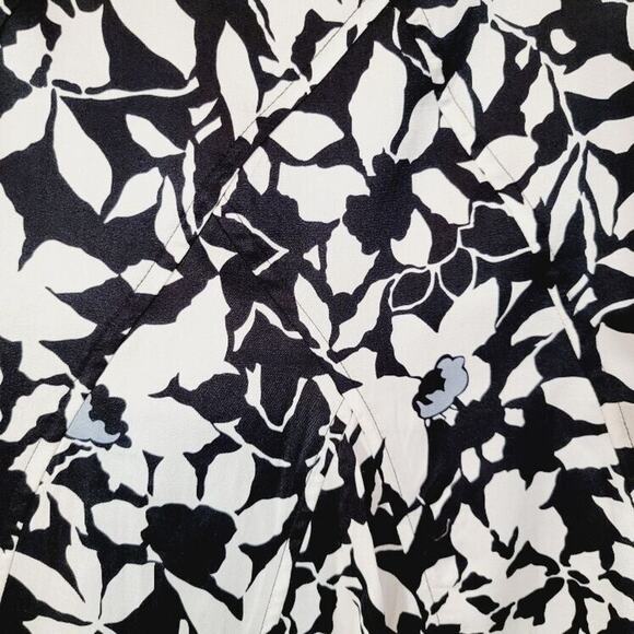 Liz Claiborne Skirt Floral Silk Women's Sz 14 Lined Back Zip Career Office - Picture 10 of 10